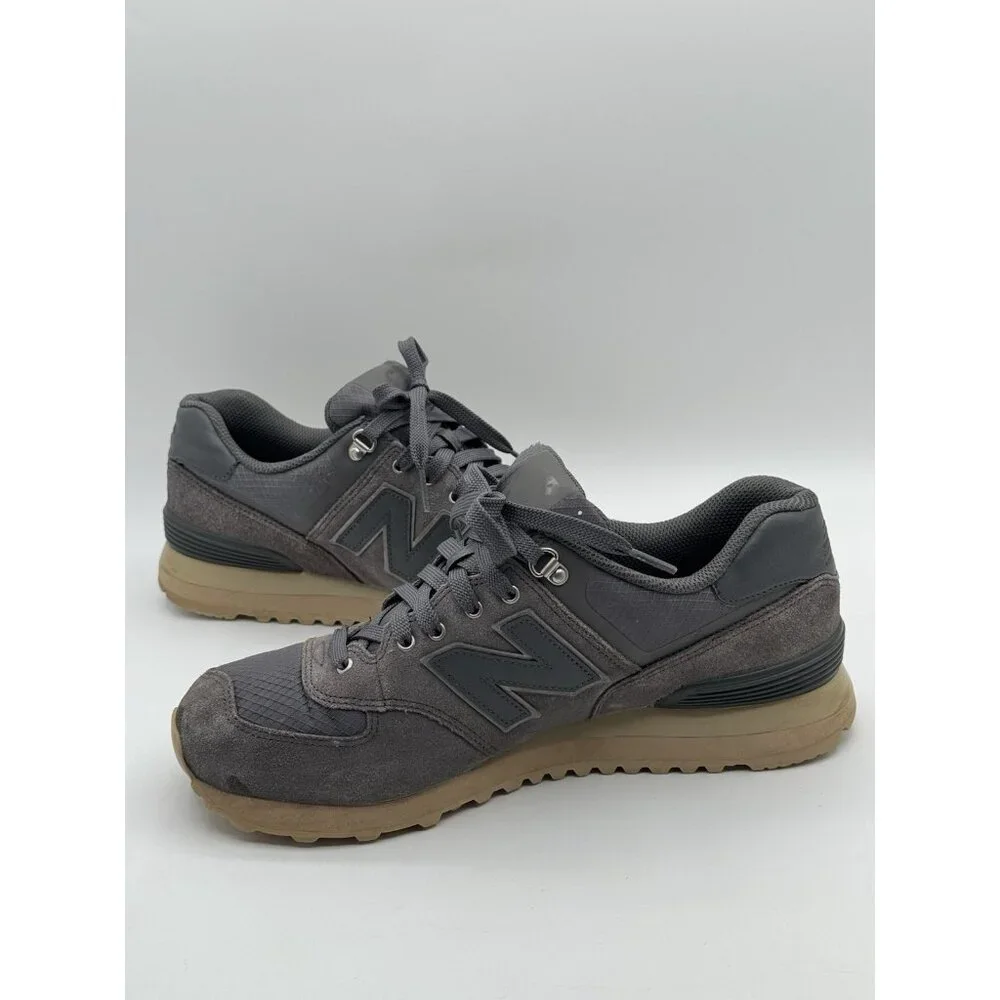 New Balance 574 ML574PKQ Men's Grey Beige Suede Size 9.5 - Picture 8 of 10